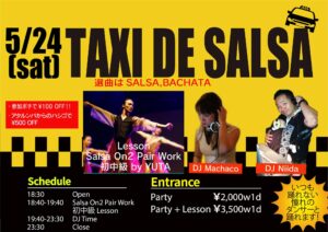 TAXI DE SALSA Guest DJ machaco