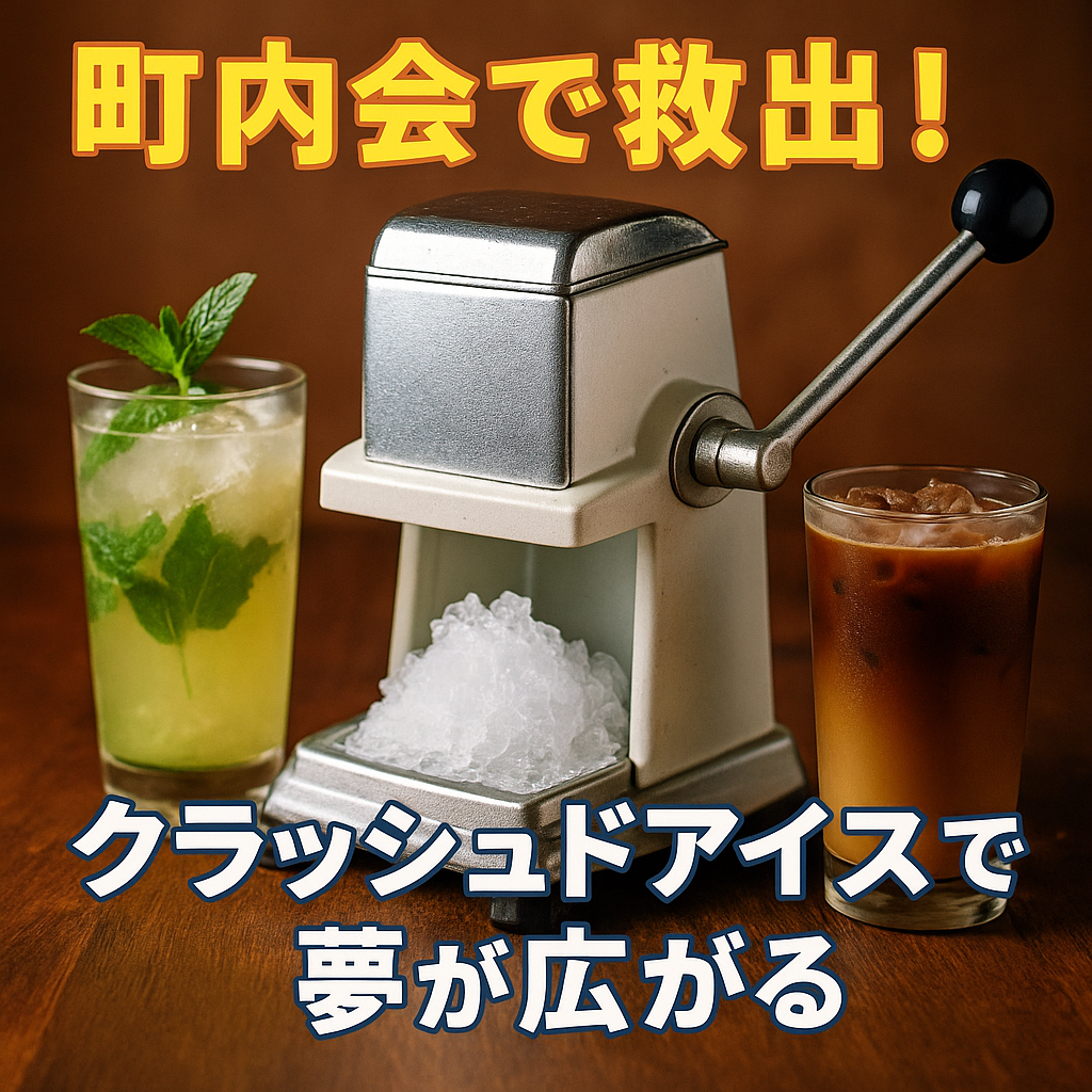 町内会の倉庫から救出!クラッシュドアイスで夢が広がる