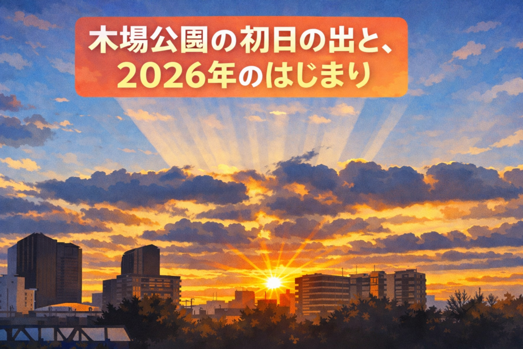 木場公園の初日の出と、2026年のはじまり