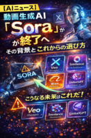 【AIニュース】動画生成AI「Sora」が終了へ その背景とこれからの選び方