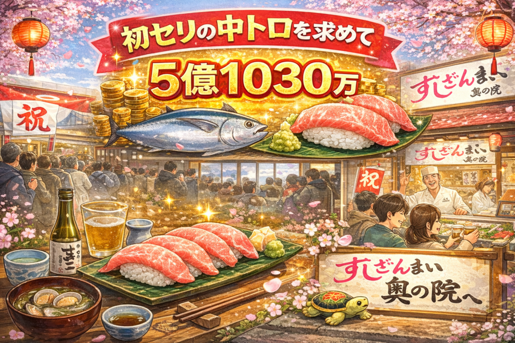 初セリの中トロを求めて｜すしざんまい奥の院へ