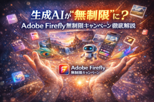 🎨 生成AIが“無制限”に？ Adobe Firefly 無制限キャンペーン徹底解説