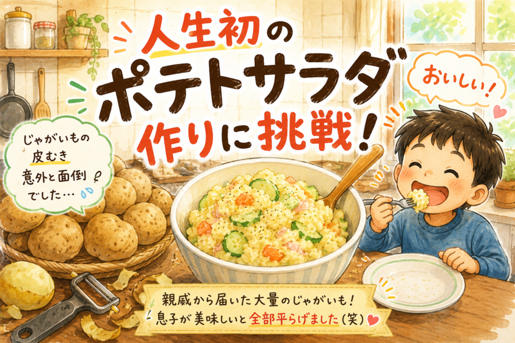 初めてのポテトサラダ作り