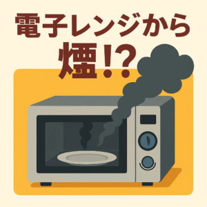 電子レンジから煙
