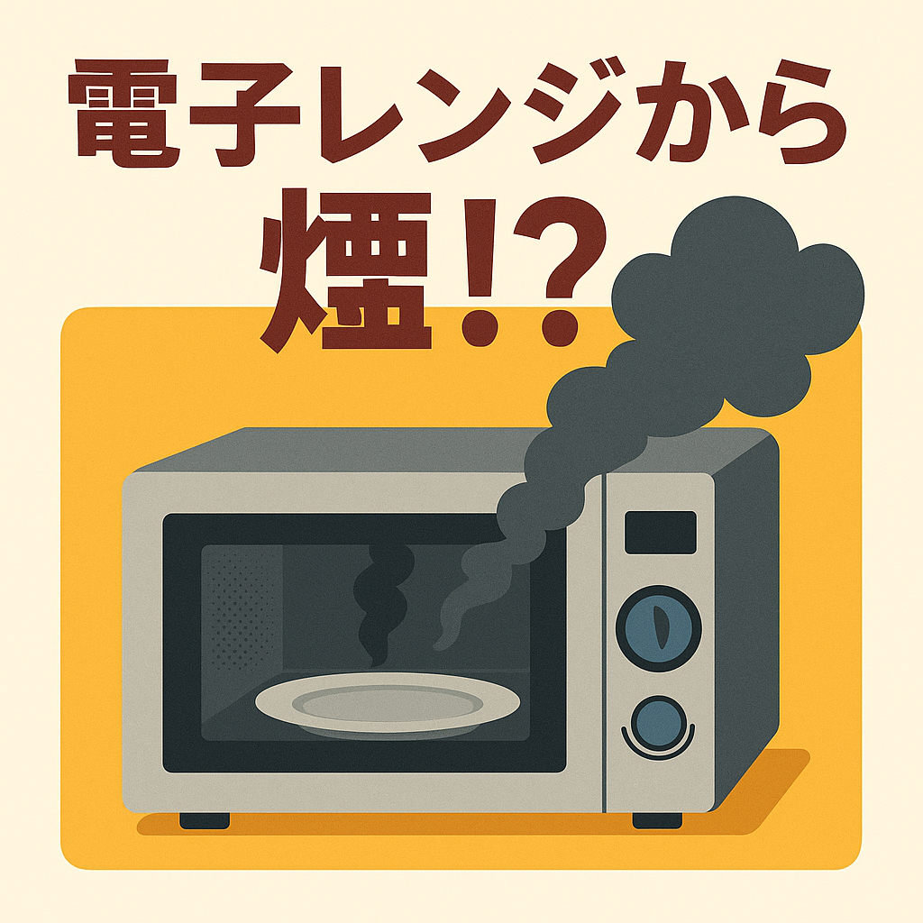 電子レンジから煙