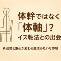 🪑 体幹ではなく「体軸」を使う？イス軸法との出会い