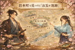 岩本町で見つけた「お玉ヶ池跡」