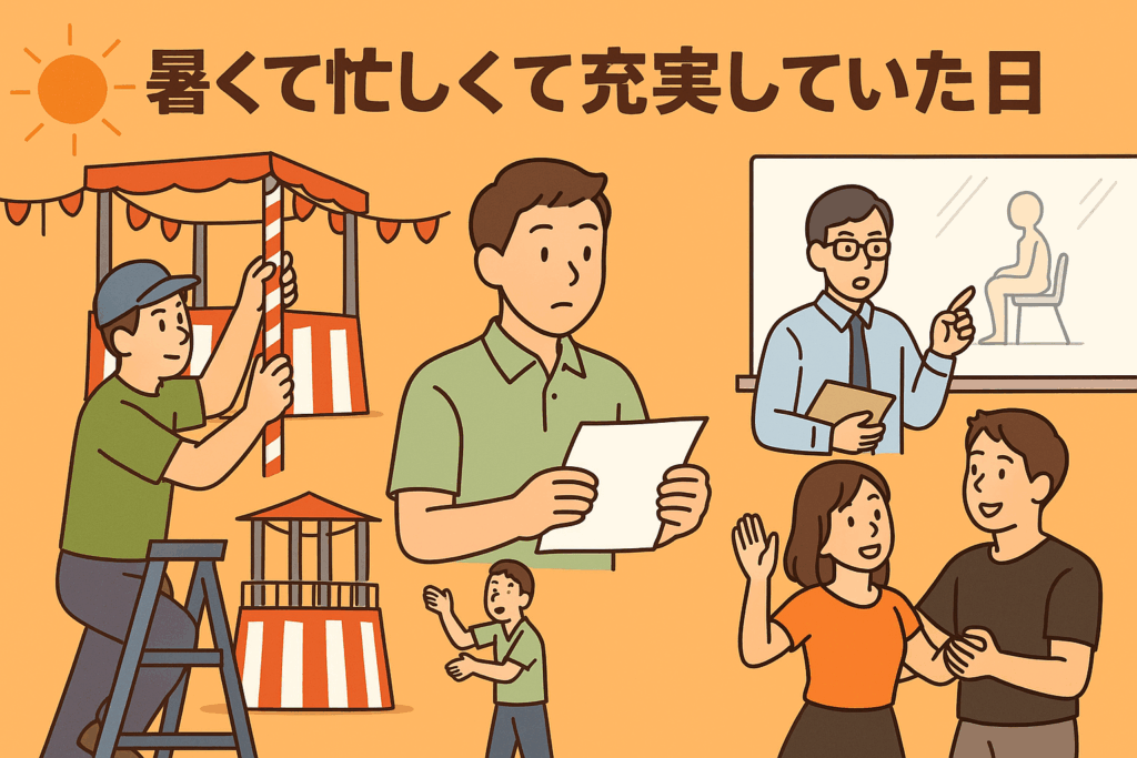 暑くて忙しくて充実していた一日