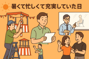 暑くて忙しくて充実していた一日