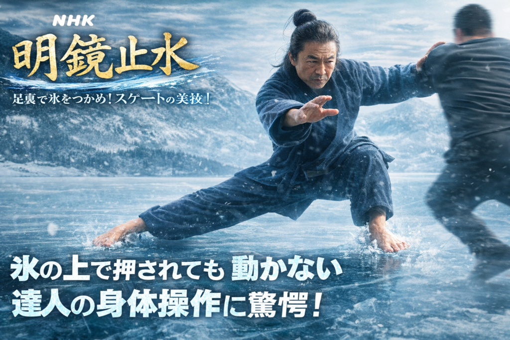 明鏡止水「足裏で氷をつかめ!スケートの美技」を観て