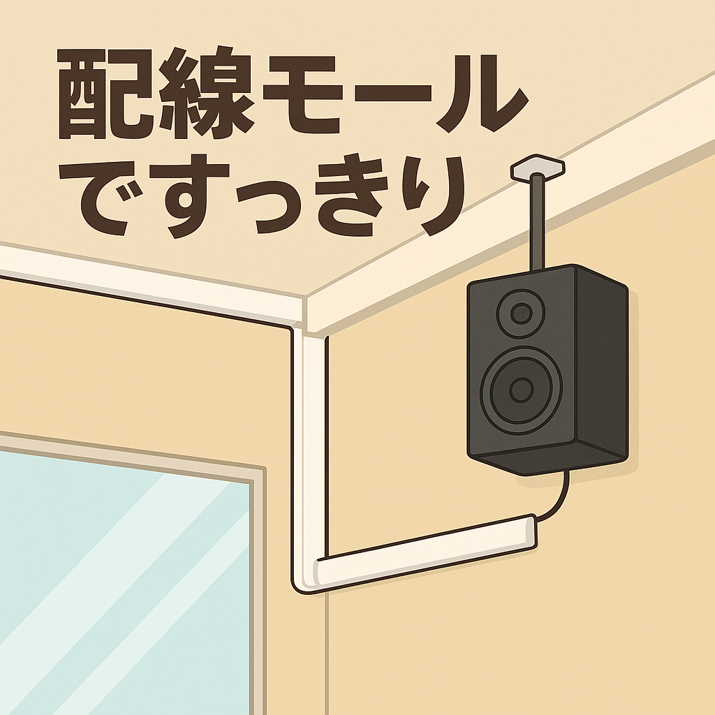 【スタジオ改修】配線モールですっきり